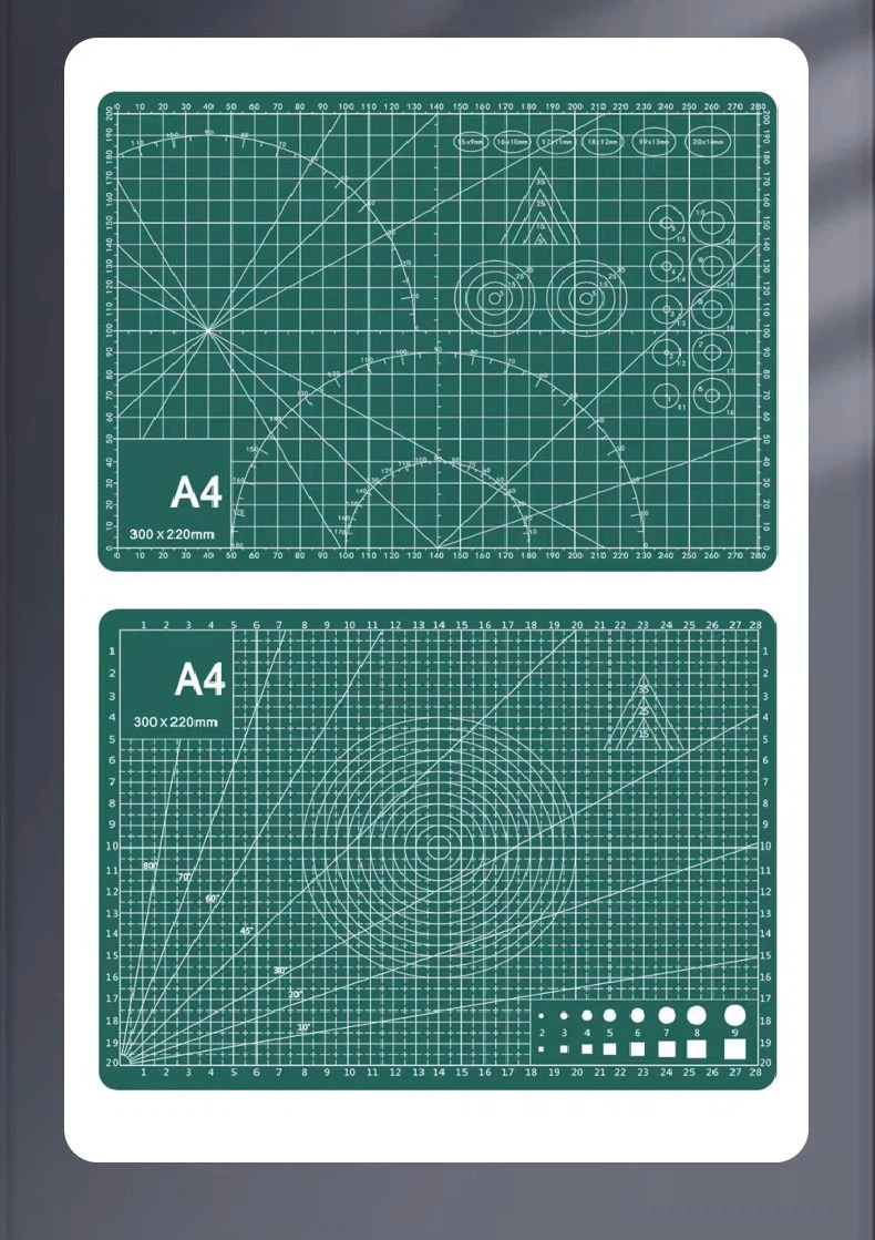 Tapis de découpe quadrillé